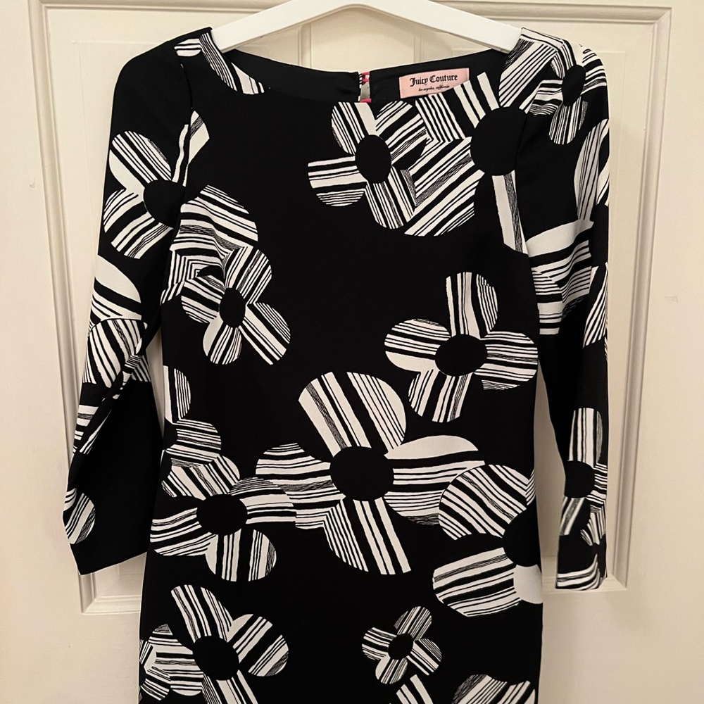 Juicy Couture Black and White Floral Dress